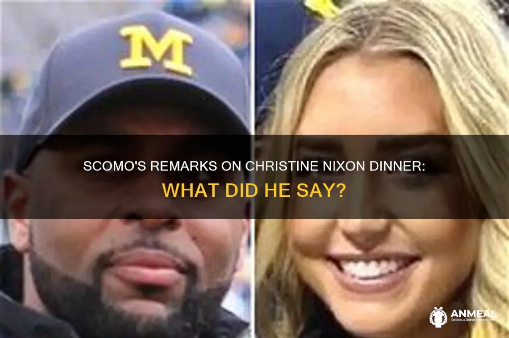 what did scomo say about christine nixon dinner