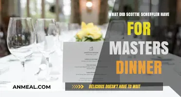 Scottie Scheffler's Masters Dinner Menu: A Champion's Feast Revealed