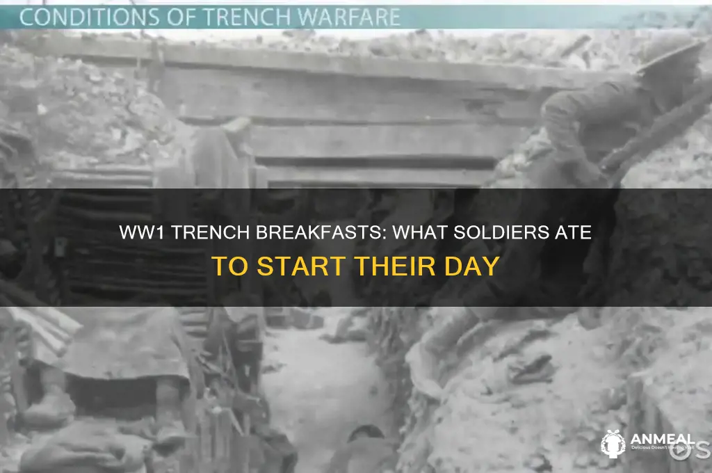 what did soldiers have for breakfast in ww1