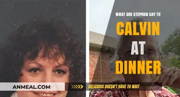 Stephen's Surprising Dinner Conversation with Calvin: Unveiling the Mystery