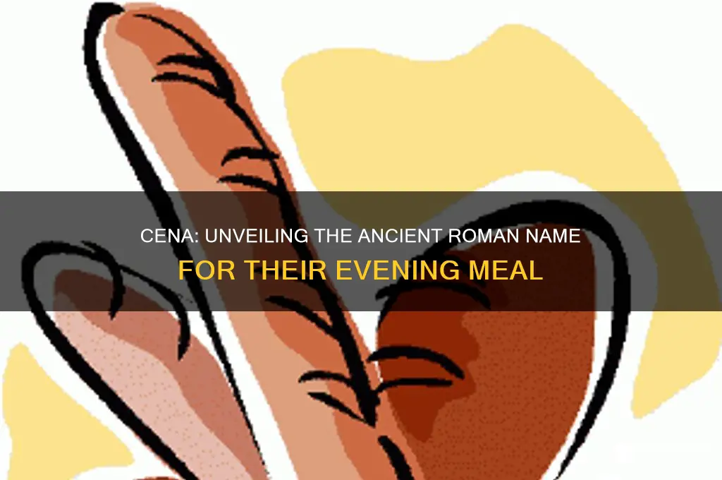 what did the ancient romans call dinner