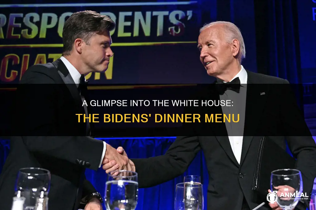 what did the bidens have for dinner