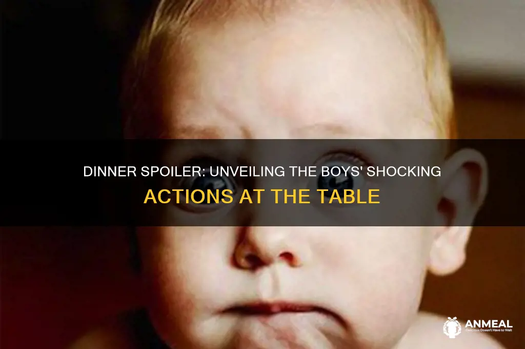 what did the boys do in the dinner spoiler alert