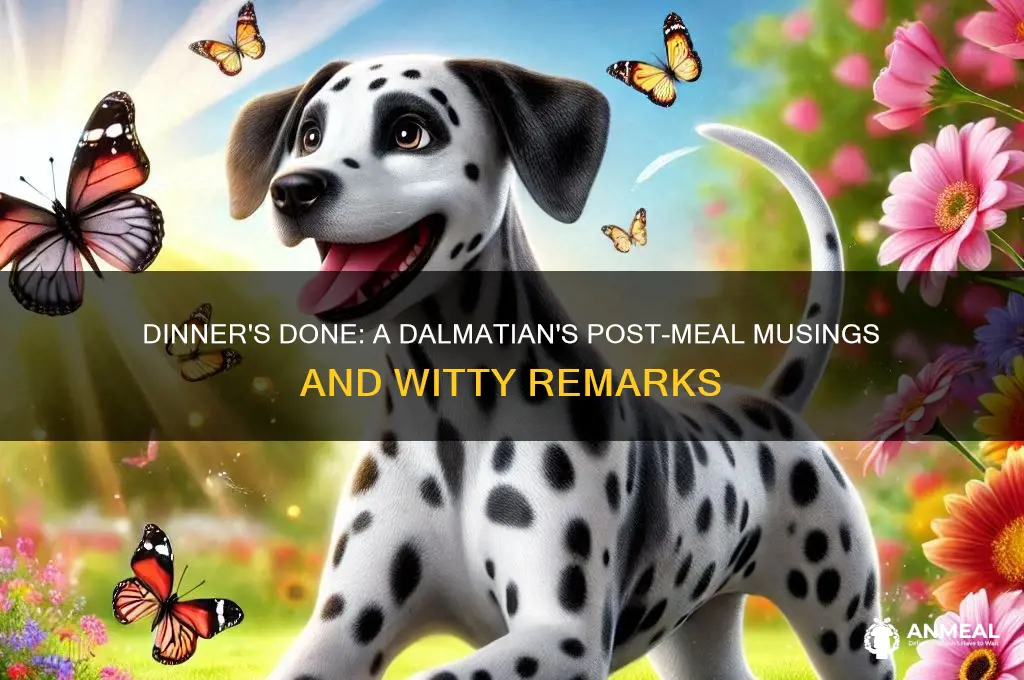 what did the dalmatian say after dinner