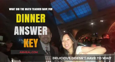 Math Teacher's Dinner Mystery: Unlocking the Answer Key Secrets
