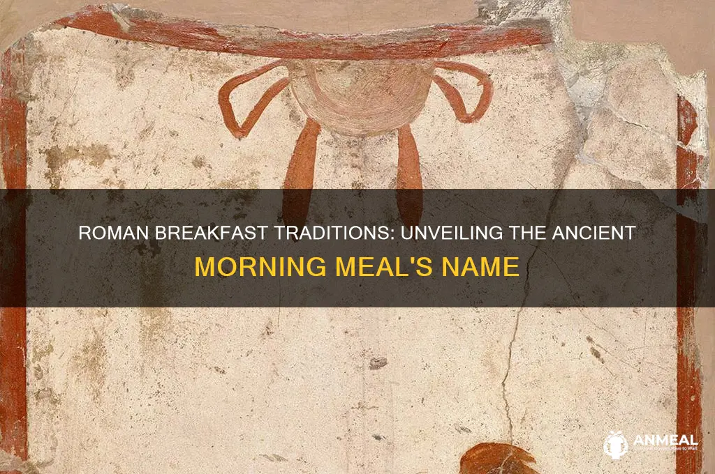 what did the romans call breakfast