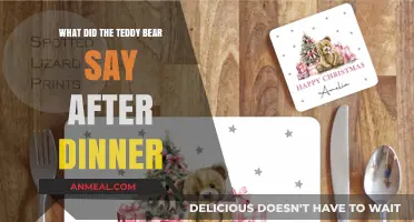What Did the Teddy Bear Say After Dinner? A Cozy Tale