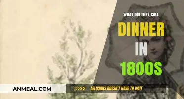 Dinner in the 1800s: Uncovering the Surprising Names of Evening Meals