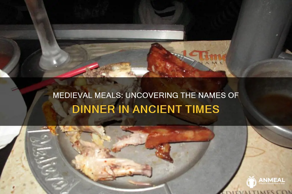 what did they call dinner in medieval times