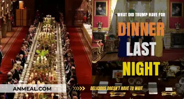 Trump's Dinner Menu: A Peek at Last Night's White House Feast