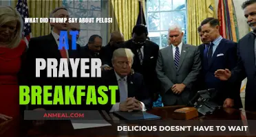 Trump's Remarks on Pelosi at the National Prayer Breakfast