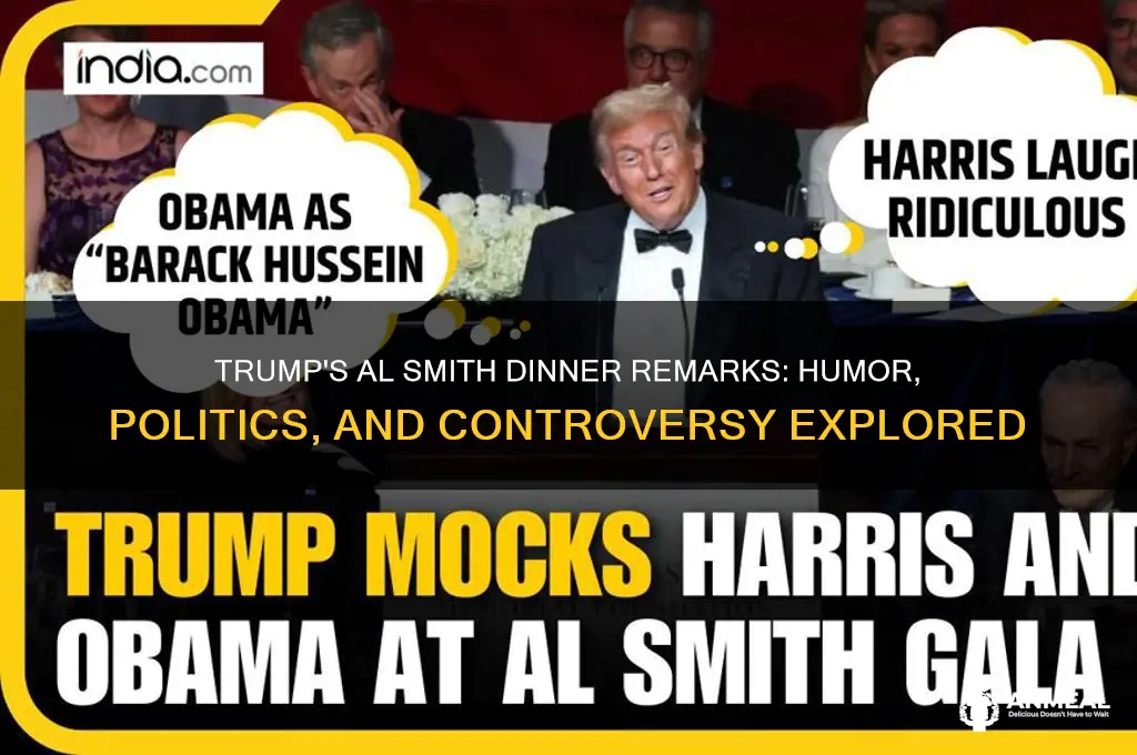 what did trump say at the al smith dinner