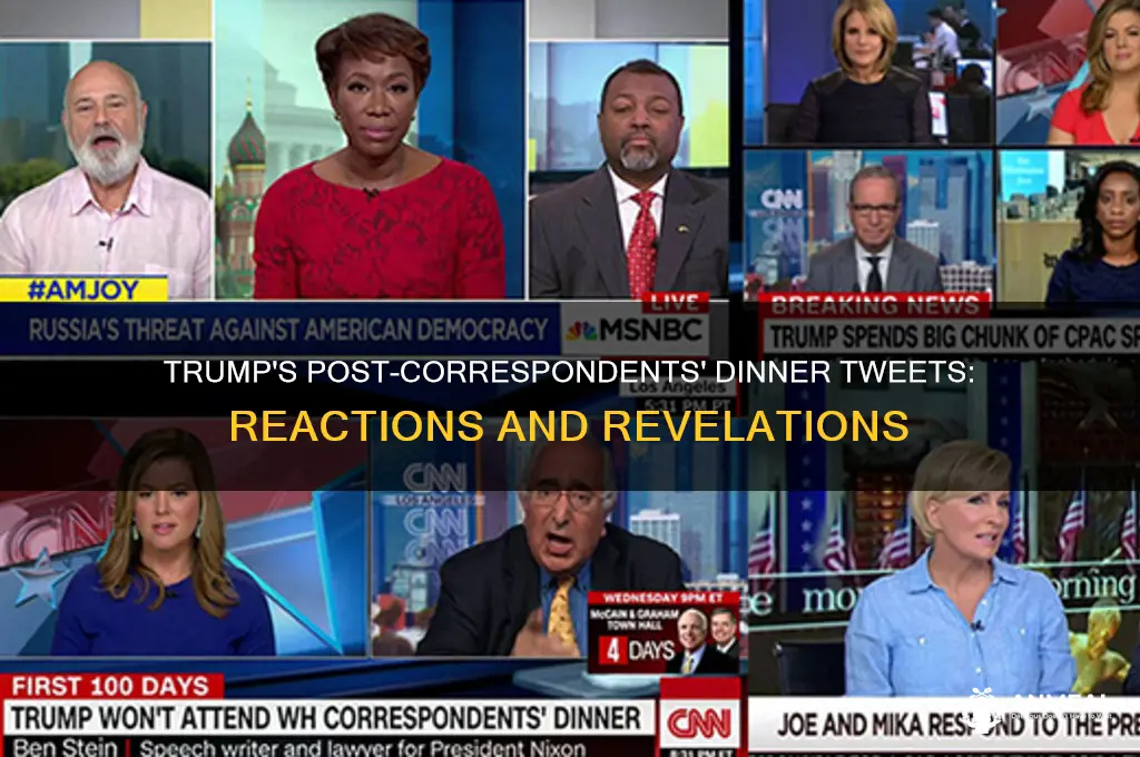 what did trump tweet after the correspondents dinner