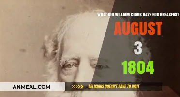 William Clark's Breakfast on August 3, 1804: Unveiling the Explorer's Morning Meal