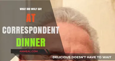 Wolf Blitzer's Witty Remarks at the White House Correspondents' Dinner