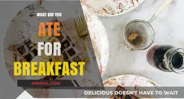 What Did You Eat for Breakfast? Sharing Morning Meal Ideas