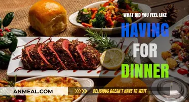 Dinner Dilemmas: Deciding What to Eat Tonight and Why