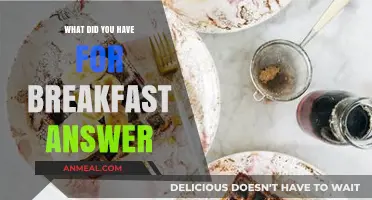 What Did You Have for Breakfast? Answers and Morning Meal Insights