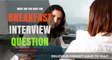 Breakfast Interview Question: Decoding Its Meaning and How to Answer