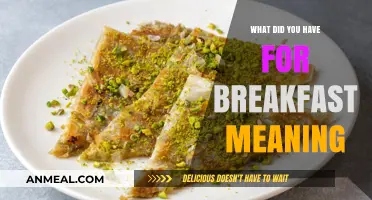 What Did You Have for Breakfast? Unraveling the Meaning Behind the Question