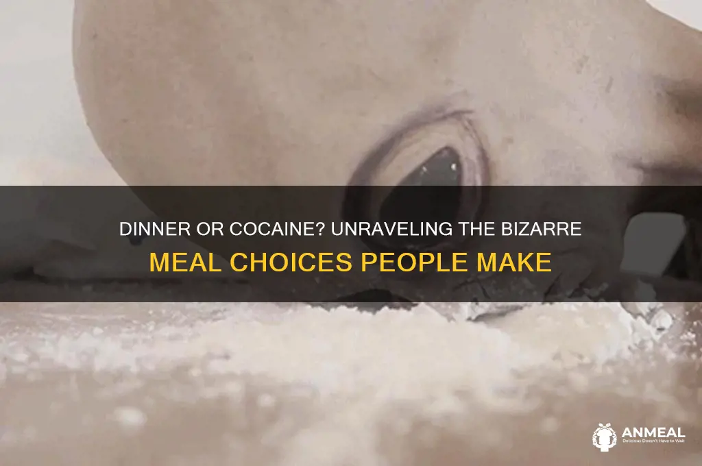 what did you have for dinner was it cocaine