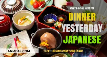 Yesterday's Japanese Dinner: A Delicious Recap of My Evening Meal