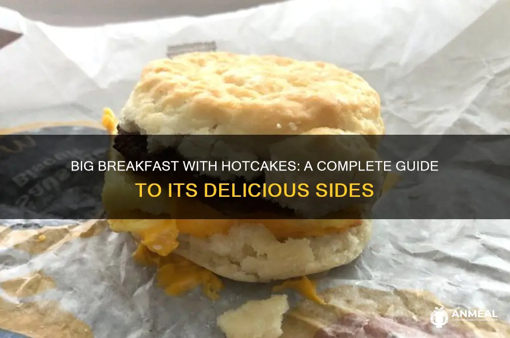 what dies the big breakfast with hitcakes come with