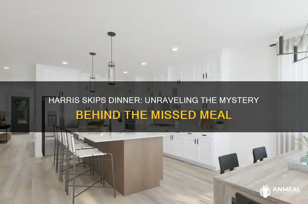 what dinner did harris skip