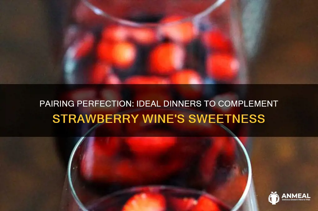 what dinner goes well with a stawberry wine