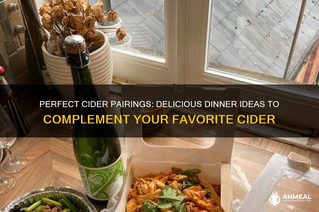 what dinner goes well with cider