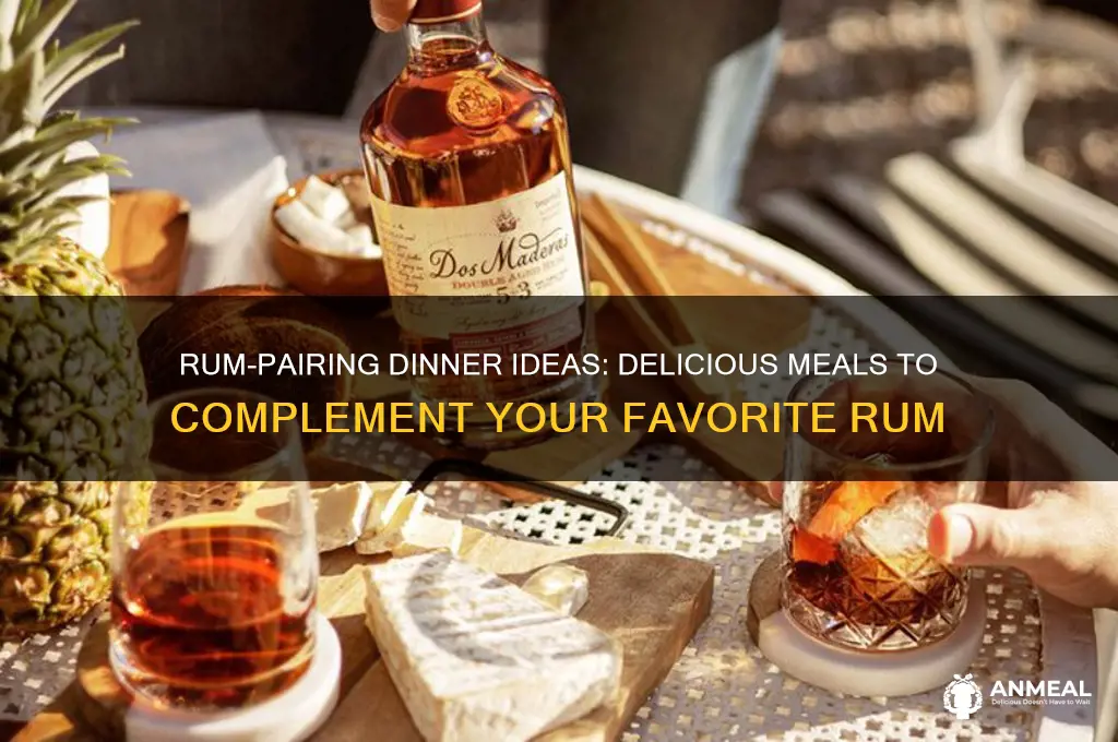 what dinner goes well with rum