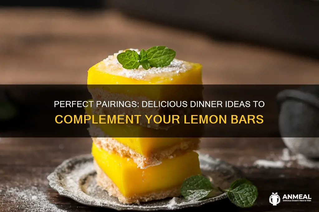 what dinner goes with lemon bars