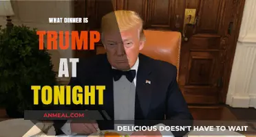 Trump's Dinner Tonight: Who's Hosting and What's on the Menu?