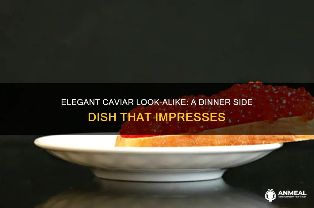 what dinner side dish looks like caviar
