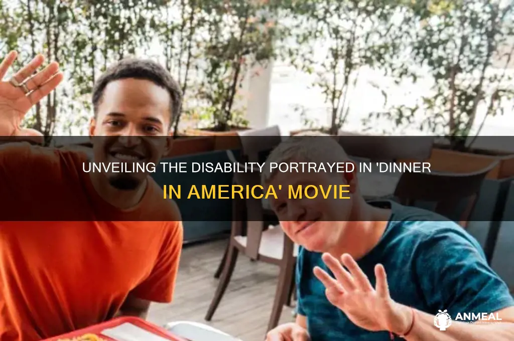 what disability does she have in dinner in america