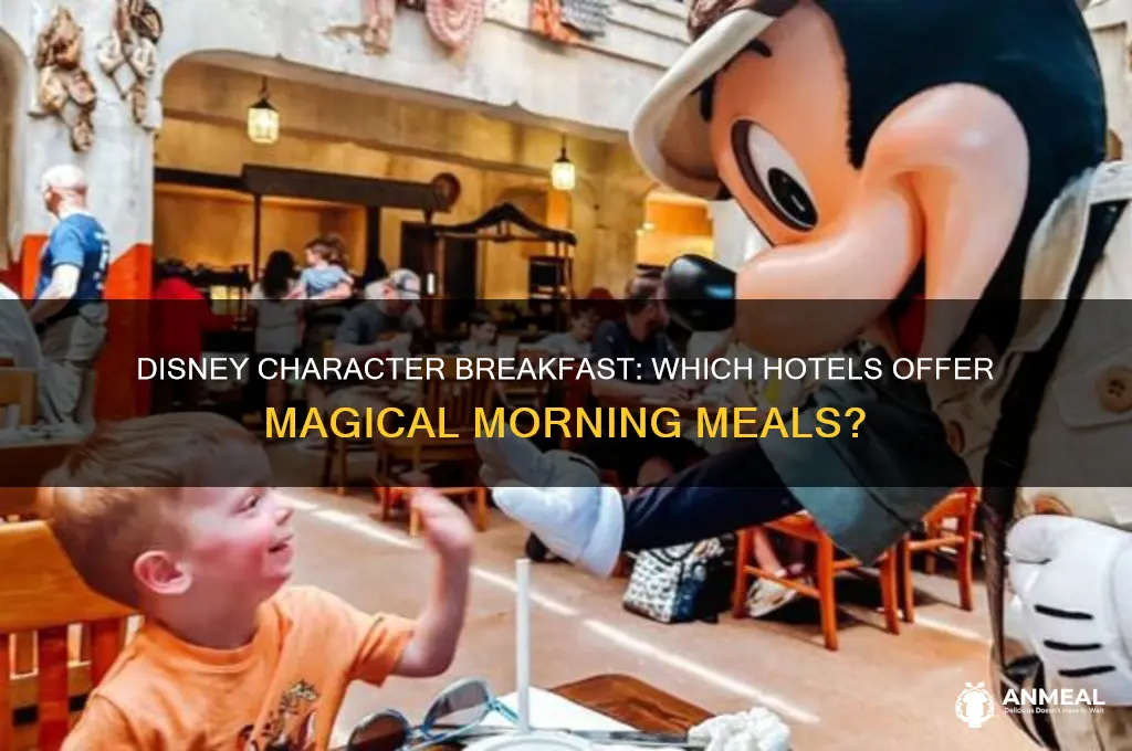 what disney hotels have character breakfast