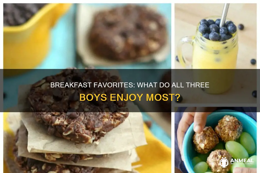 what do all three boys like for breakfast