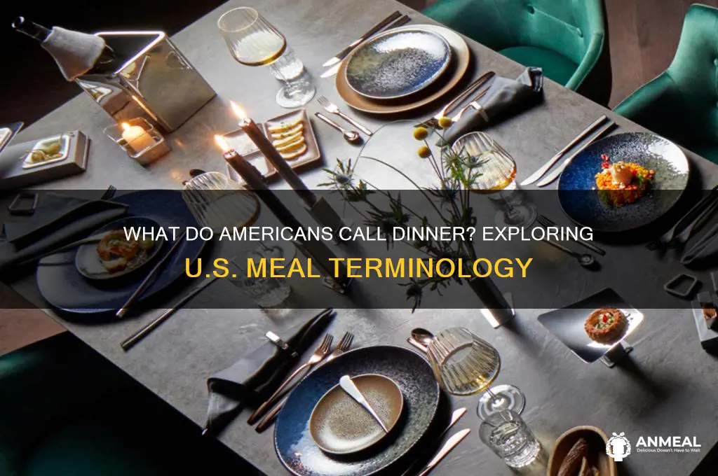what do americans call dinner