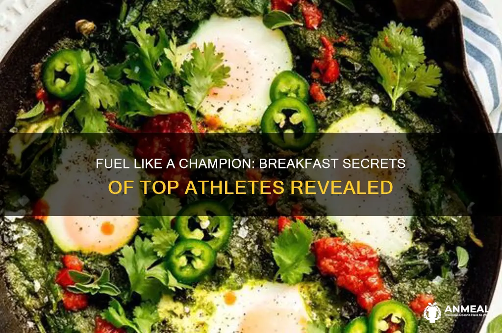 what do athletes have for breakfast