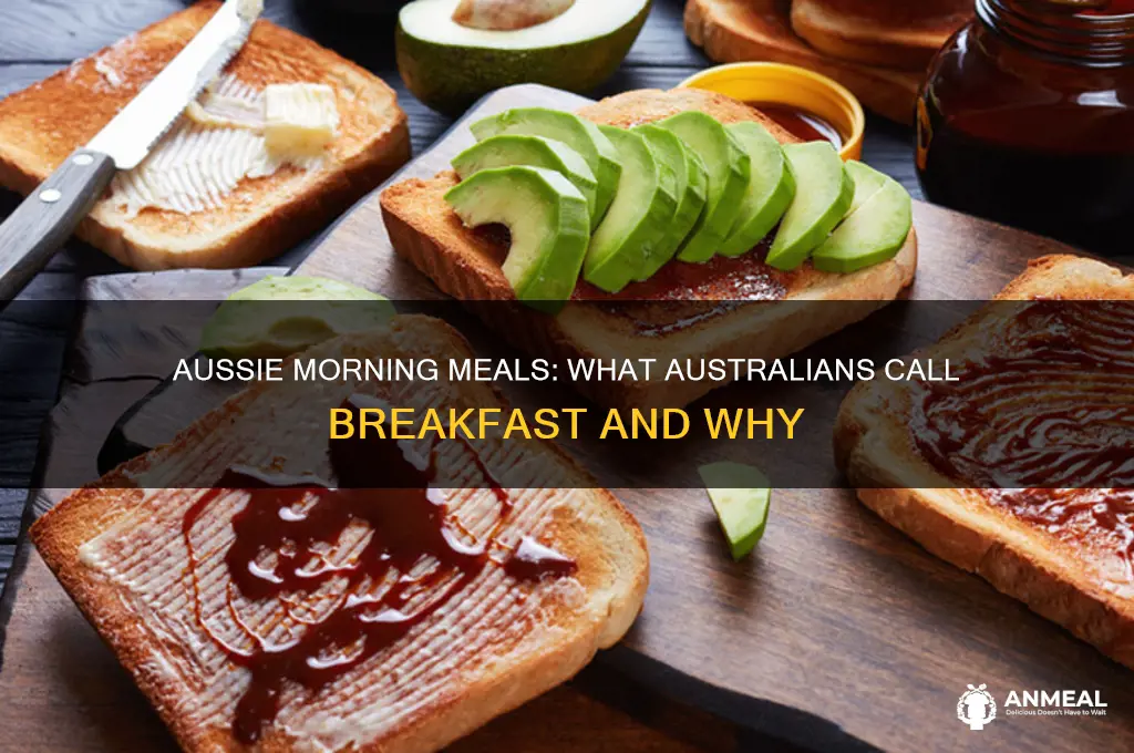 what do australian people call breakfast