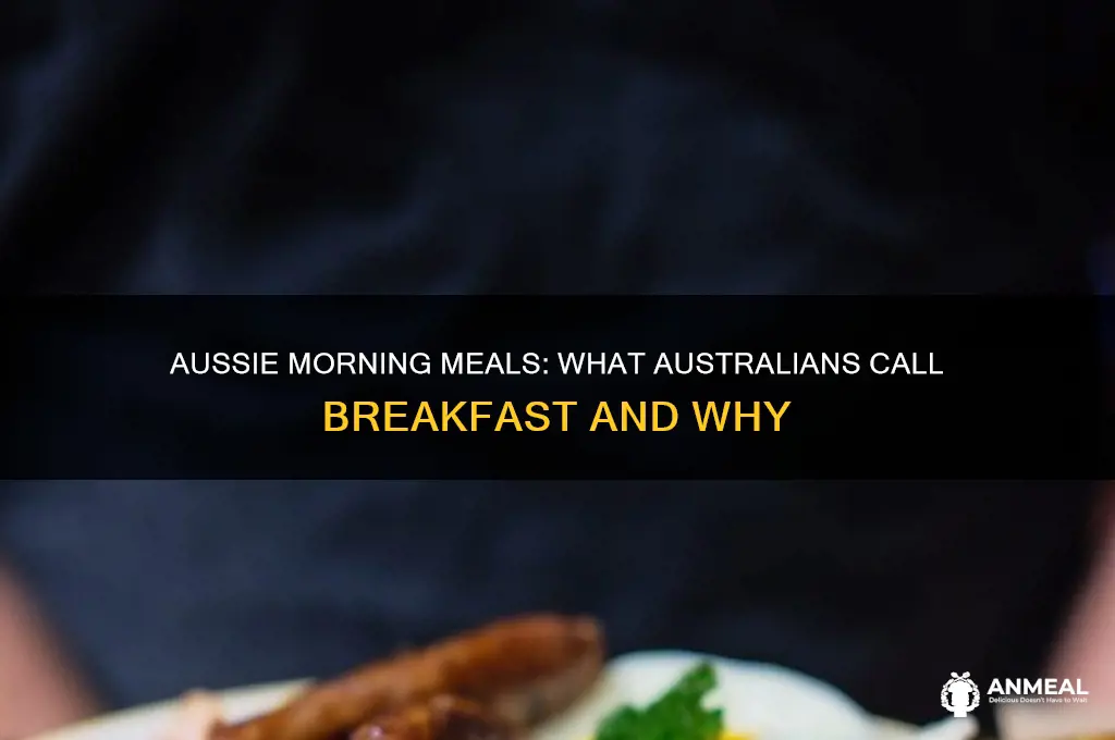 what do australians call breakfast