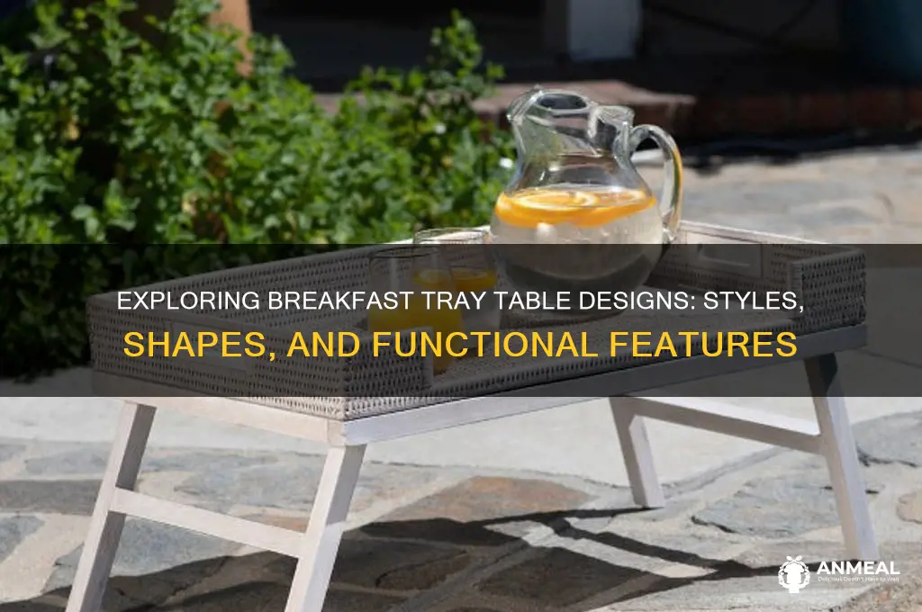 what do breakfast tray tables look like