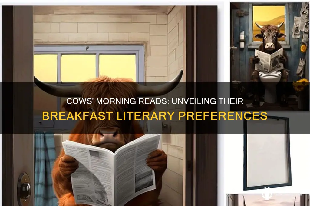 what do cows read with breakfast