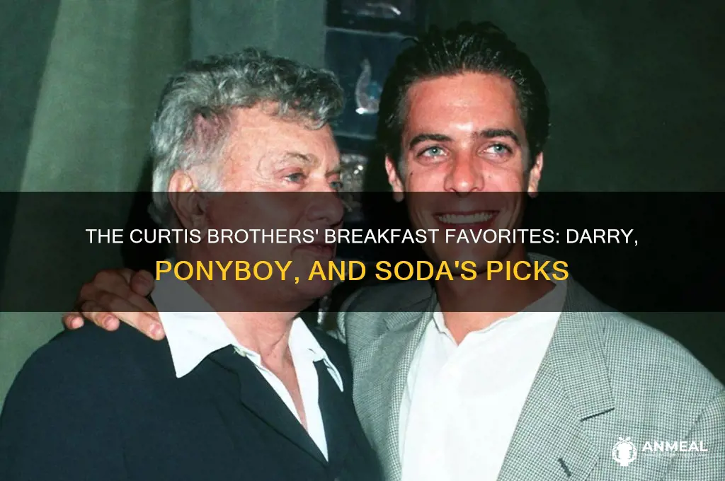 what do darry ponyboy and soda like for breakfast