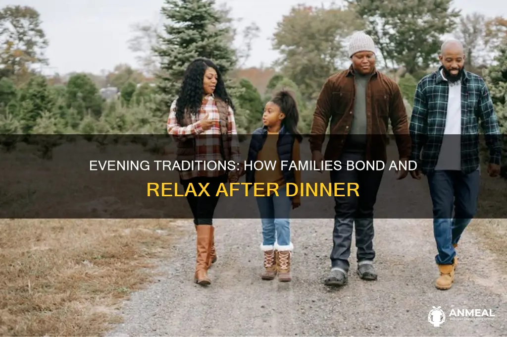 what do families do after dinner