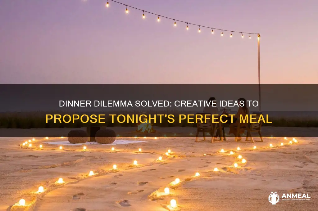 what do for dinner supposed to propose
