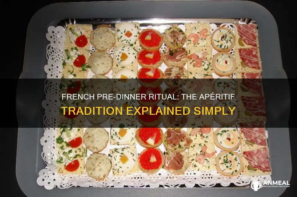 what do french sometimes take before dinner