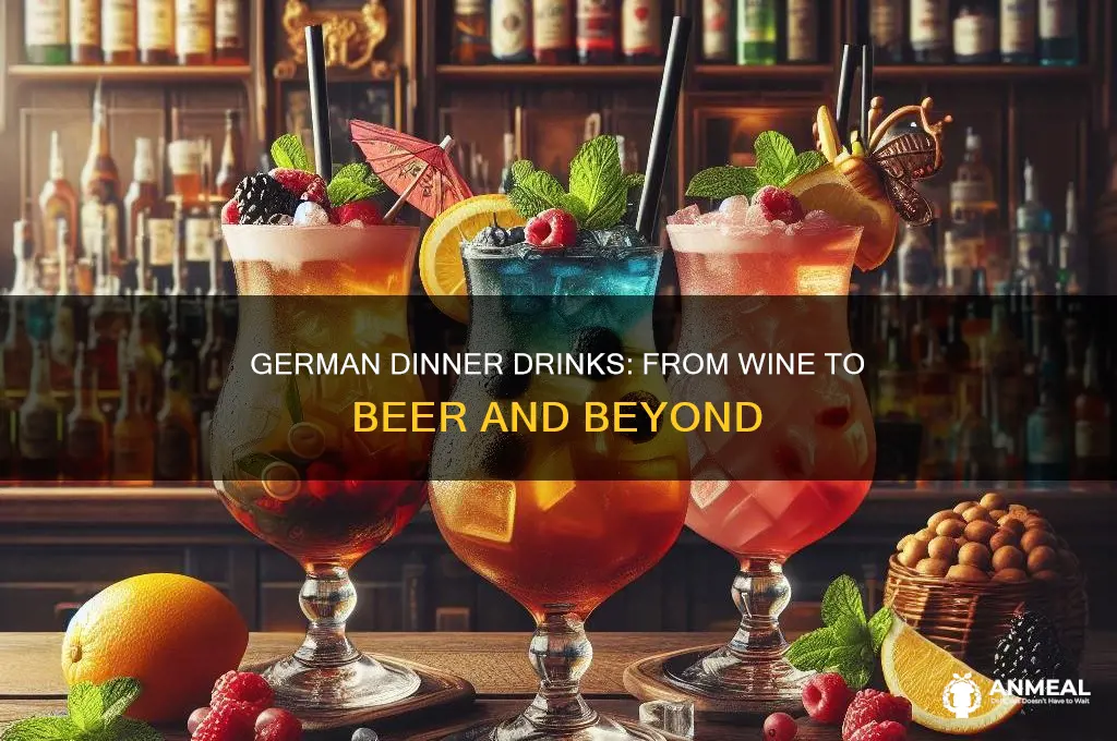what do germans drink at dinner