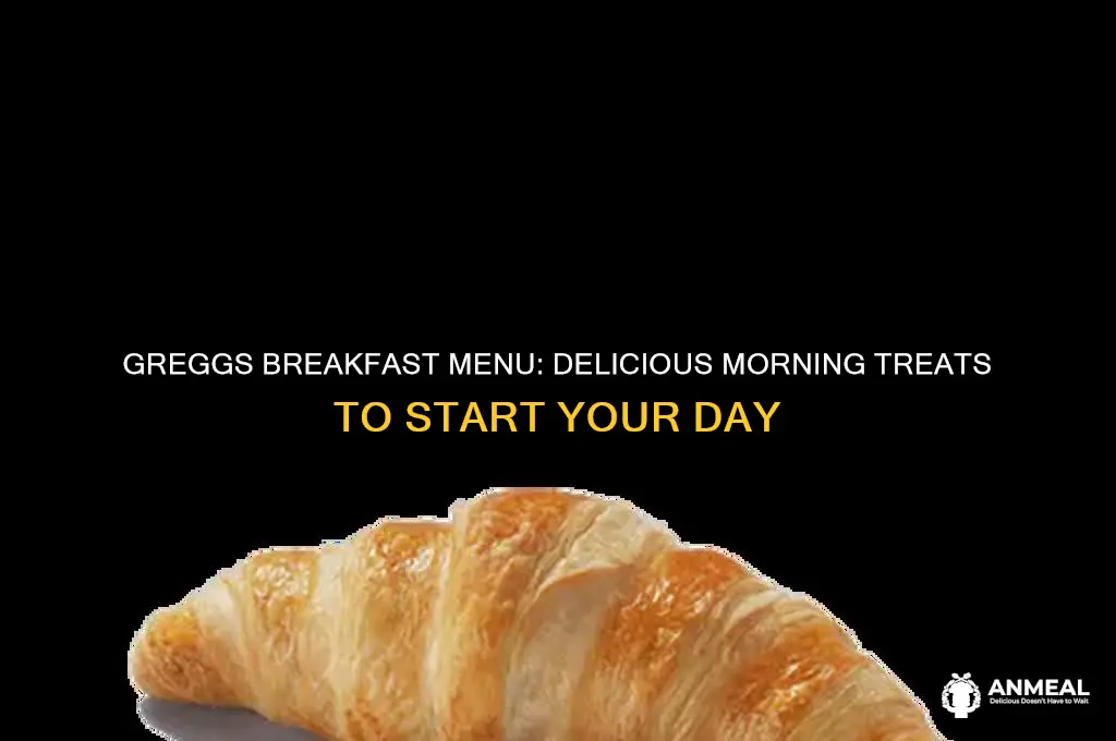 what do greggs do for breakfast