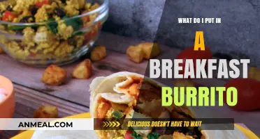 Delicious Breakfast Burrito Fillings: Eggs, Potatoes, Cheese, and More!